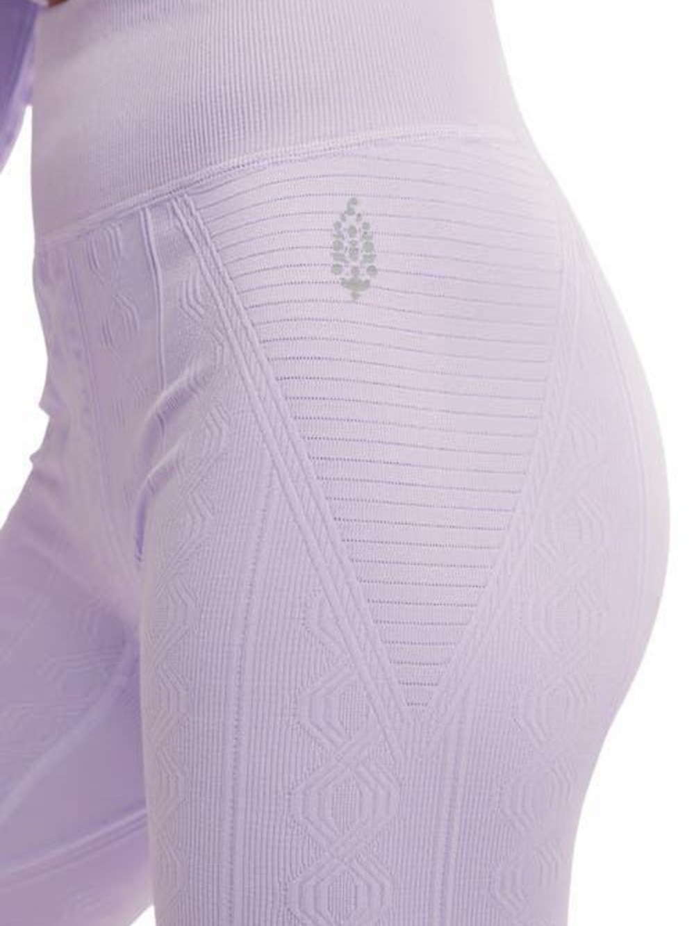 FP Movement by Free People Lavender Ribbed Seamless Leggings
